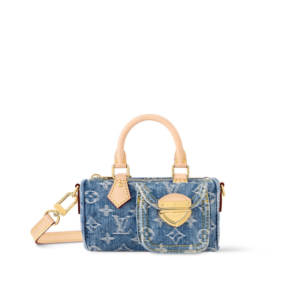 Louis Vuitton Blue Denim Mini Bag